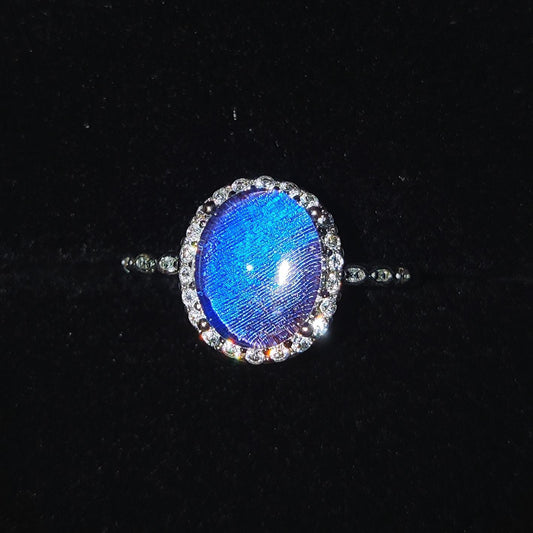 Big Blue Morpho Butterfly Ring Customization