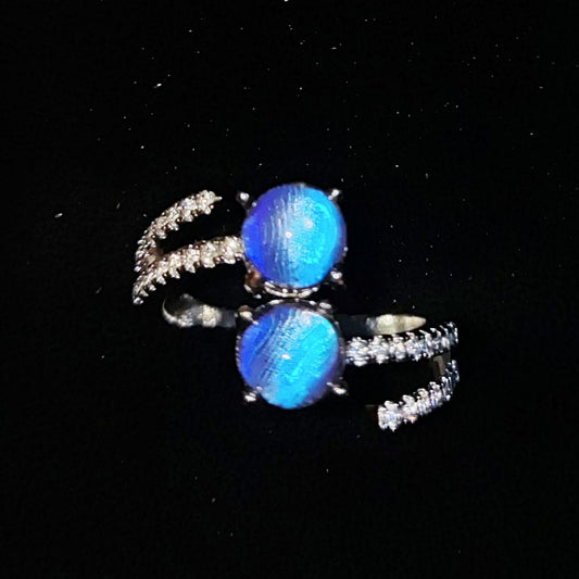 Big Blue Morpho Butterfly Ring Customization