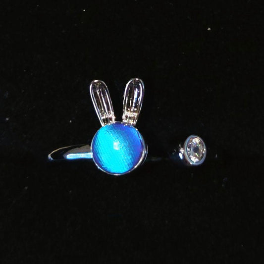 Big Blue Morpho Butterfly Ring Customization